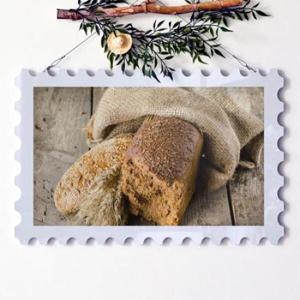 아트박스/꾸밈 np810-행잉액자_통곡물가득건강한빵(우표가로대형