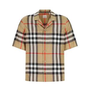 25SS 버버리 REEPHAM 체크 남성 반팔 셔츠 베이지 8050279 A7028