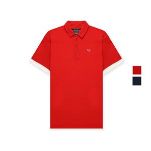 맥케이슨 남성 SS 소매 배색 PQ 반팔 티셔츠 MAM2TS503