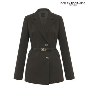 [미니멈]언발 버튼 벨트 자켓 MZCGWJ8990