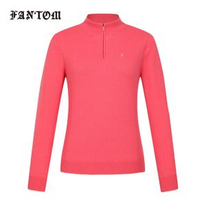 [팬텀] 여성 울 방풍 반집업 긴팔 니트 221E3SR803_PK