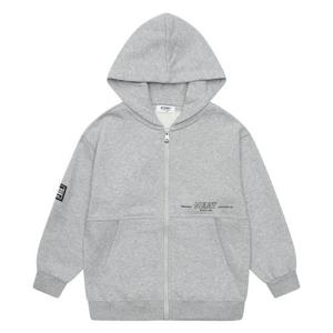 [에꼴리에]MARIO남아 기모 레터링 절개 후드 점퍼 21D0133_GY