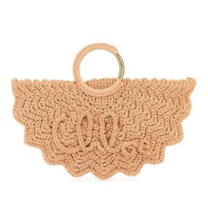 끌로에 패브릭 스몰 라운드 핸들 브레이슬릿 토트 백 25US622P2