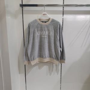 [소이]벨로아 맨투맨티 25W0781_KG