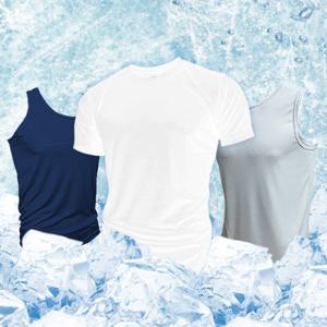 여름을 얼리는 쾌적함  쿨론 런닝 머슬 반팔 이지웨어