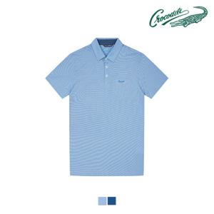 [크로커다일] 투톤 자가드 메쉬 티셔츠 CDAA7TS2461