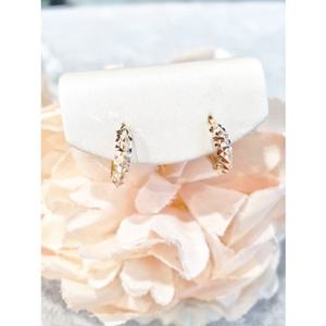 미니골드 14K 컷팅 원터치 귀걸이 ECPM4073R