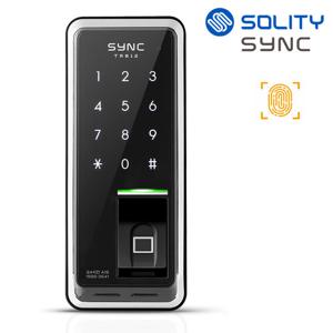솔리티 씽크 지문인식 디지털도어락 TR812 지문인식100개 내부이중잠금 허수기능 고온감지 전기충격무력화 금속내구성몸체 도어록 현관번호키 현관문 도어락