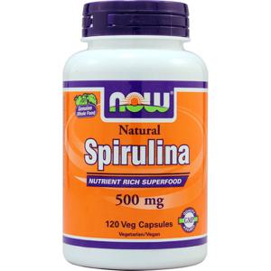 나우 내추럴 스피룰리나 500 mg 120 베지테리언 캡슐