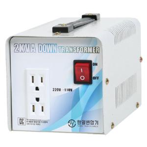 한일변압기 2K 다운트랜스 220V to 110v 110v어댑터 220v어댑터 변압기 110v220v변환