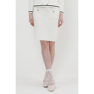 [UNIT]메탈사 혼방 니트 스커트 [UFJKBS18EN]