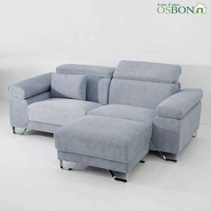 [오스본가구] 힐튼 3인용 아쿠아 조야원단 패브릭소파