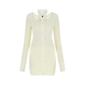 안드레아다모 여성 아이보리 Stretch 비스코스 미니 드레스 ADSS22DR06031474 0474