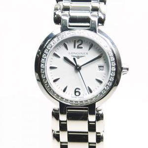 론진 프리마루나 쿼츠 화이트 다이알 여성용 시계 L8.110.0.16.6