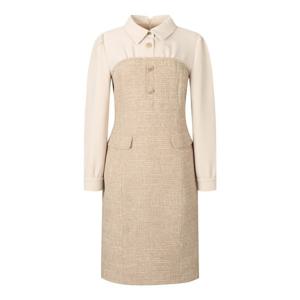 [베스띠벨리]블라우스콤보버튼트위드원피스 BJOAX2524