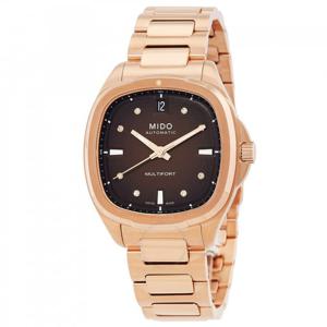 미도 멀티포트 TV 오토매틱 다이아몬드 브라운 다이알 여성용 시계 M0493073329600