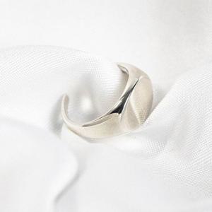 (폭스타일)(애끼) (실버) 볼드 라운드 반지