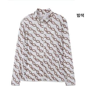 그린조이 HC12 여성 체인 프린트 져지 점퍼 GP25KJ62W(밤색)