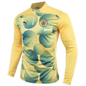 푸마 긴팔 맨체스터 시티 프리매치 1/4 짚 탑_77757930