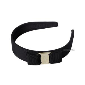 [페라가모] SS25 여성 바라 보우 헤어밴드 34 4311 NERO 0572738