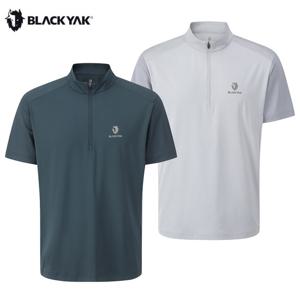 [블랙야크] 남성 블랑 집업 반팔티 1BYZTMU005