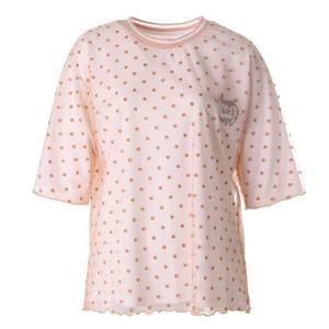 [벨리시앙]메쉬져지반팔블라우스BL3204