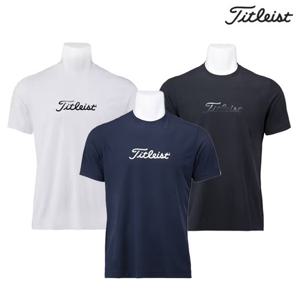 타이틀리스트 남성 스트레치 라운드 반팔티셔츠 TLFMS900J
