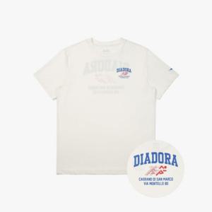 디아도라반팔티 AQS D5221TRS75OWH 퍼포먼스 러닝 메쉬 반팔 티셔츠 OFF WHITE