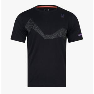 스파이더 M 러닝 메쉬 반팔 티셔츠 B1 SPKFCNRS231M BLK WHT