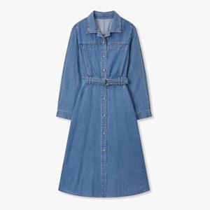 [지컷]버튼업 벨티드 데님 원피스 (7255355106)