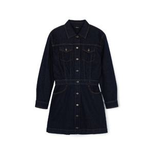 M MLB반바지 GQC 3FDDB0144-50NYD 여성 베이직 스몰로고 긴팔 데님 원피스 뉴욕양키스