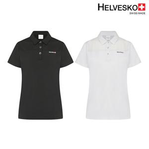 헬베스코 여성 메쉬 배색 펀칭 반팔티셔츠 HOMWTS243