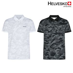 헬베스코 남성 스판 카모플라쥬 반팔티셔츠 H2MMTS167