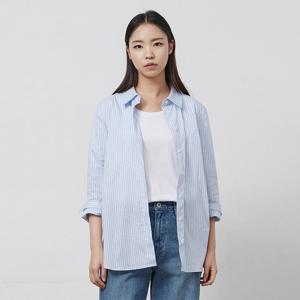 [빌드]BPFB410 E. 스트라이프 셔츠/빅사이즈/미시/여성/가을