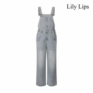 [릴리립스] 데님 롱 점프수트 (YL9OP001)