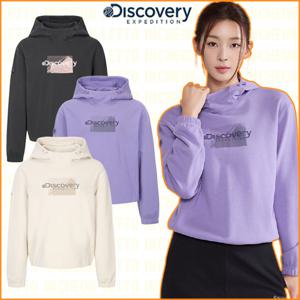 디스커버리 25FW 가을 신상 여성 아웃도어 그래픽 세미오버핏 후드티 DWHD42054-ICTT