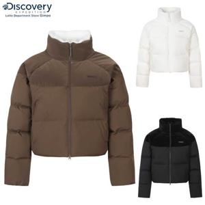 디스커버리 패딩 25FW 여성 올리브 크롭 글로우 다운 숏패딩 DWDJ95056 GPDJ