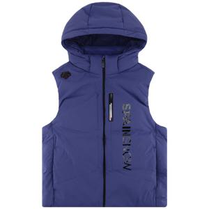 데상트 후드 디테쳐블 다운 베스트 SP423SDVO1PUR