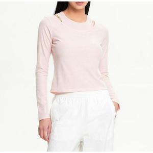 뉴발란스 WOMEN 소프트 골지 컷아웃 긴팔티 BB NBNDF2W312 25 60