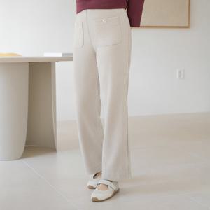 엄마옷 마담4060 브이뱃지포켓골지팬츠 데일리 여성바지 -ZPN2510037-