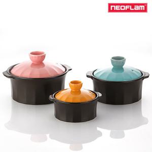 네오플램 네이처쿡 내열자기 세르니 3종세트(12+15+17cm)