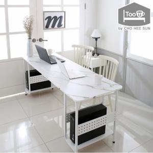 [투유바이조희선]마르 2인용 컴퓨터책상(본체선반2개)