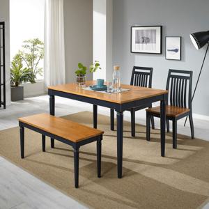 로드퍼니처/리벤스 4인 원목 벤치식탁세트