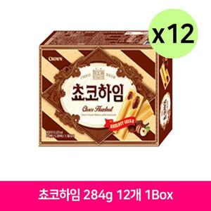 NCM 크라운 쵸코하임 284g 12개 1Box 사무실 간식