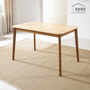 라로퍼니처 아몬드 1250 고무나무 원목 4인 식탁 테이블