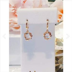 미니골드 18k 로티컷 큐빅 귀걸이 EGRM4169