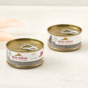 알모네이쳐 캣 참치&뱅어 캔 70g 고양이 주식캔 고양이 사료