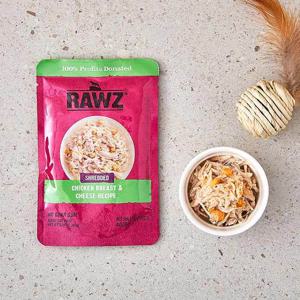 로우즈 슈레디드 치킨가슴살&치즈 파우치 69g 고양이 사료 고양이 사료