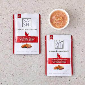 로우즈 사시 참치&연어 파우치 50g 고양이 간식 고양이 간식