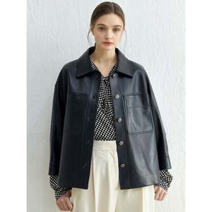 [리오벨][리오벨] 양가죽 트렌디 크롭쟈켓